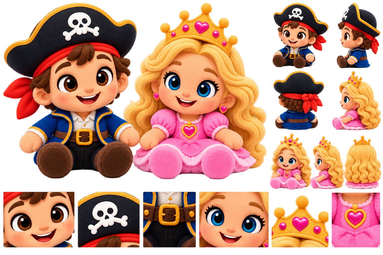 Puncee and Prompteah plush toys
