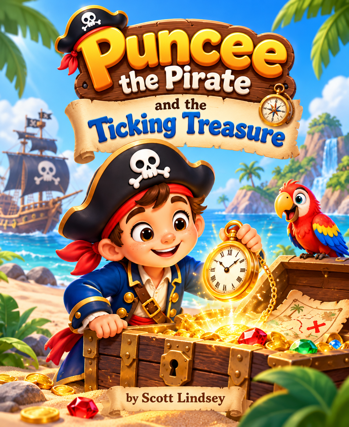 Puncee the Pirate and the Ticking Treasure book cover